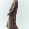 Cardigan long en cachemire Northstar - Alpine Cocoa Heather