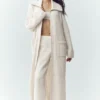 Cardigan long en cachemire Northstar - Ivoire
