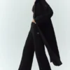Cardigan long en cachemire Northstar - Noir
