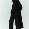 Cardigan long en cachemire Northstar - Noir