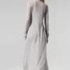 Cardigan long en cachemire transparent - Gris chiné athlétique
