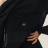 Cardigan long « Heatwave » en soie et cachemire - Noir