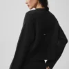 Cardigan New Class en laine et cachemire à nouer – Noir