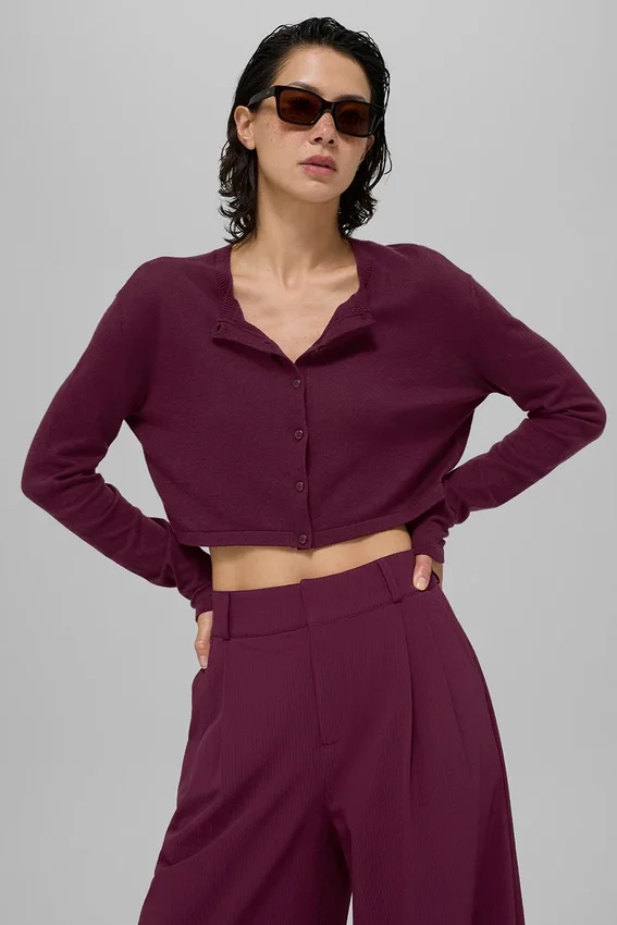 Cardigan Supernatural - Bordeaux