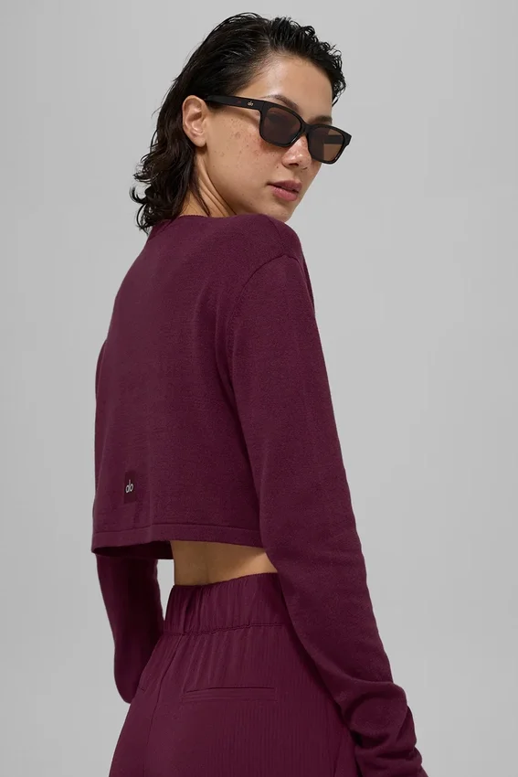 Cardigan Supernatural - Bordeaux