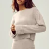 Cashmere Embrace Pull - Gris avoine chiné