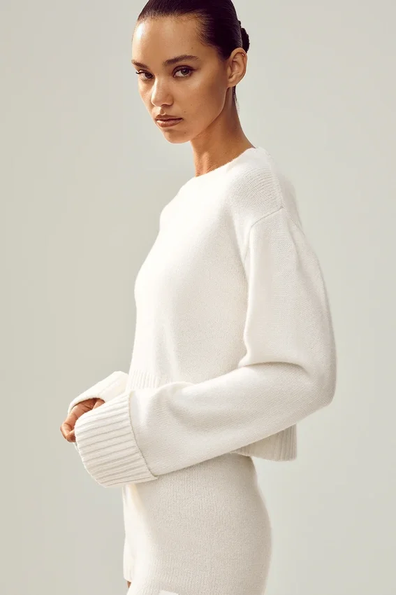 Cashmere Embrace Pull - Ivoire
