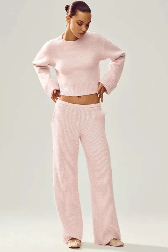 Cashmere Embrace Pull - Rose givré