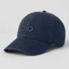 Casquette décontractée délavée - Bleu marine vintage