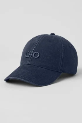 Casquette décontractée délavée - Bleu marine vintage