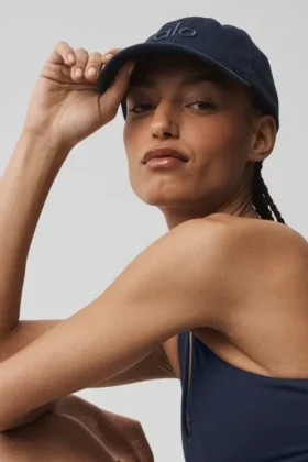 Casquette décontractée délavée – Bleu marine vintage