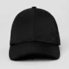 Casquette décontractée en satin - Noir