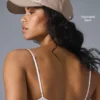 Casquette décontractée en satin - Taupe Satin