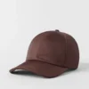 Casquette « Off-Duty » en satin - Brownstone