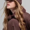 Casquette « Off-Duty » en satin - Brownstone