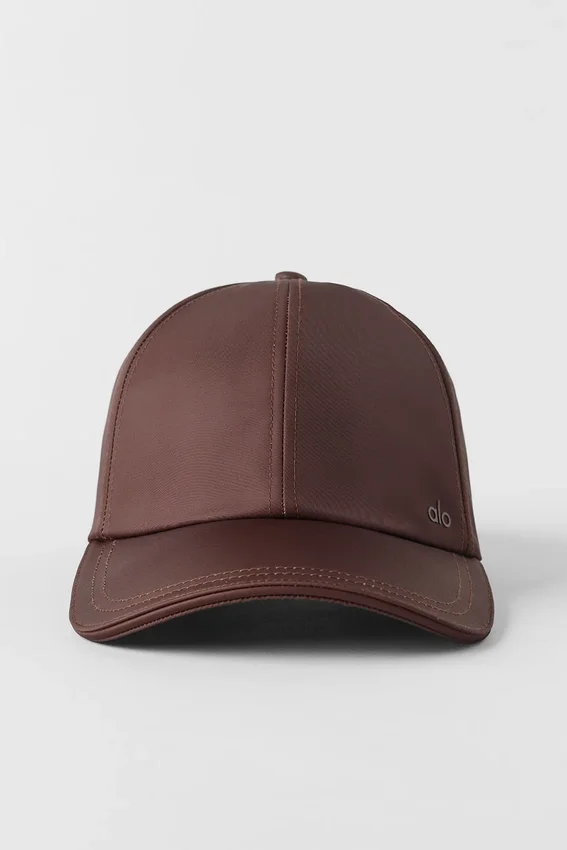 Casquette « Off-Duty » en satin - Brownstone