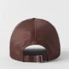 Casquette « Off-Duty » en satin - Brownstone
