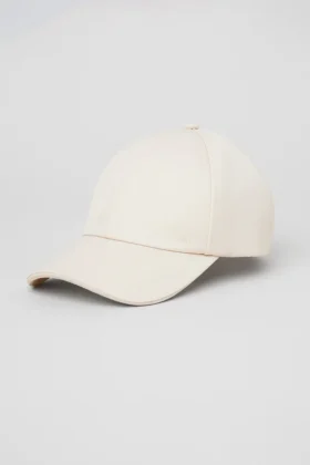 Casquette « Off-Duty » en satin - Crème