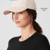 Casquette « Off-Duty » en satin - Crème
