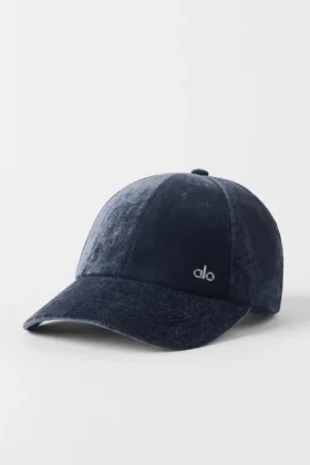 Casquette « Off-Duty » en velours - Bleu marine