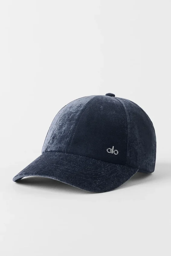 Casquette « Off-Duty » en velours - Bleu marine