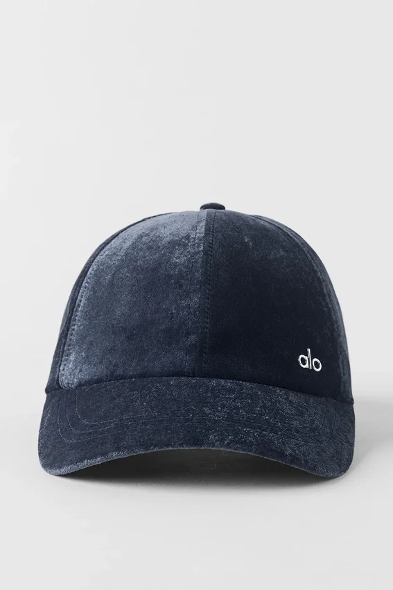 Casquette « Off-Duty » en velours - Bleu marine