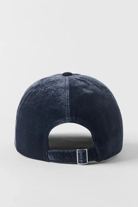 Casquette « Off-Duty » en velours - Bleu marine