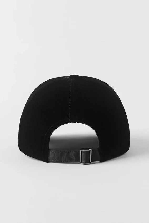 Casquette « Off-Duty » en velours - Noir