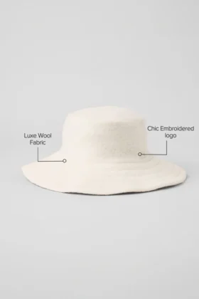 Chapeau bob en laine mérinos – Ivoire