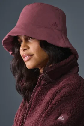 Chapeau bob matelassé Good Shade - Truffe bordeaux