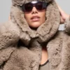 Chapeau Starstruck en fausse fourrure - Avoine
