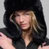 Chapeau Starstruck en fausse fourrure - Noir