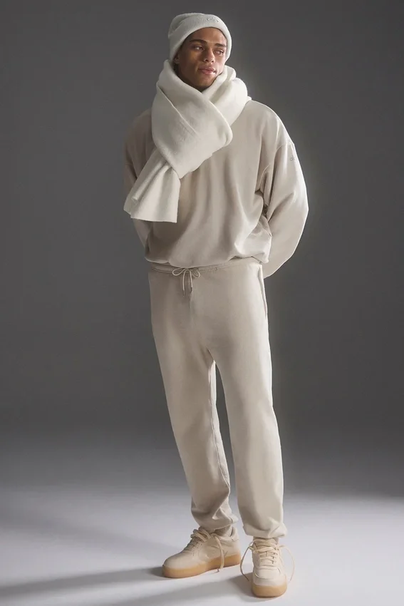 Écharpe oversize en laine mérinos - Ivoire