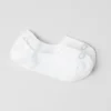 Chaussette unisexe invisible – Blanc/Gris tourterelle