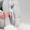 Chaussettes à bordure festonnée pour femme - Gris chiné athlétique
