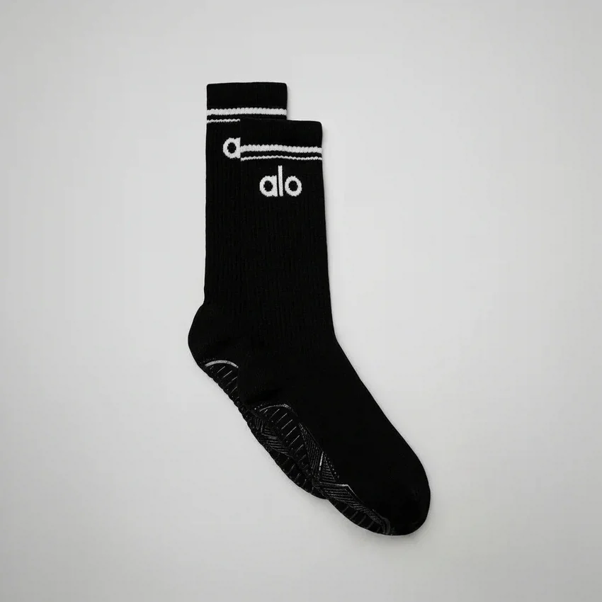 Chaussettes de barre « Throwback » pour femme - Noir/Blanc
