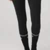 Chaussettes de barre « Throwback » pour femme - Noir/Blanc