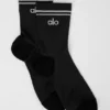 Chaussettes de performance unisexes mi-mollet - Noir