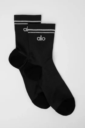 Chaussettes de performance unisexes mi-mollet - Noir