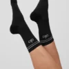 Chaussettes de performance unisexes mi-mollet - Noir