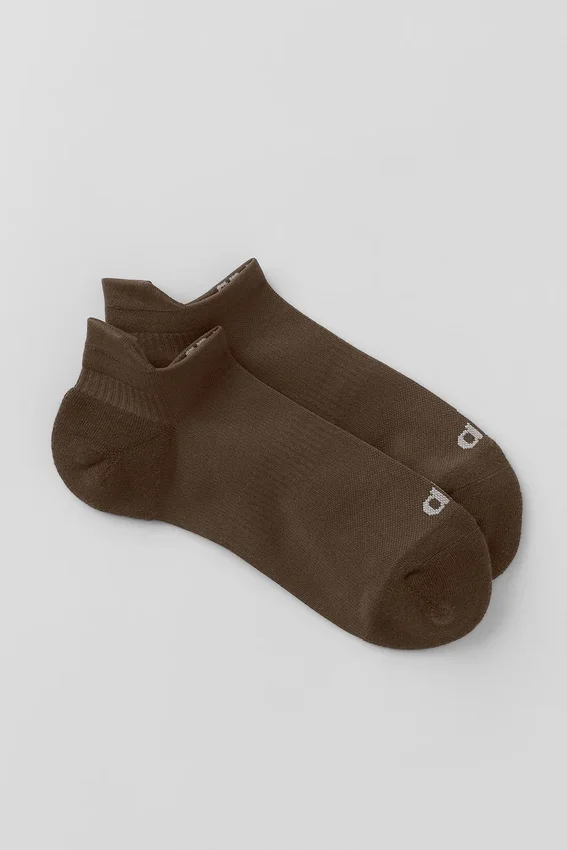 Chaussettes de sport unisexes à languette - Espresso