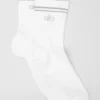 Chaussettes de sport unisexes mi-hautes - Blanc