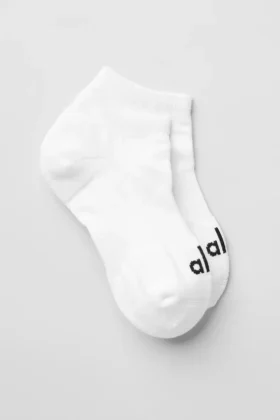 Chaussettes de ville unisexes - Blanc/Noir