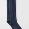 Chaussettes froncées unisexes - Bleu marine
