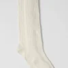 Chaussettes froncées unisexes - Couleur os
