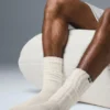 Chaussettes froncées unisexes - Couleur os