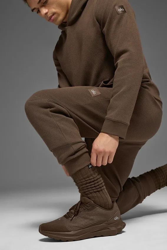 Chaussettes froncées unisexes - Espresso