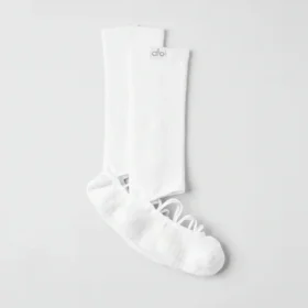 Chaussettes à lanières Siren Grip pour femme - Blanc