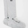 Chaussettes à lanières Siren Grip pour femme – Gris chiné athlétique