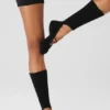 Chaussettes à lanières Siren Grip pour femme - Noir